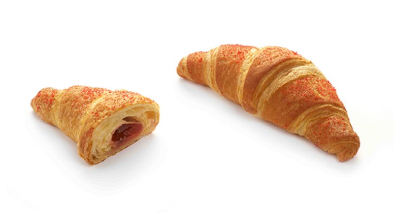 Vegán Croissant epres töltelékkel 95g, 60db/karton